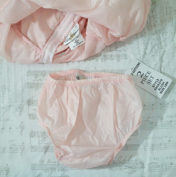 New 4pc Pink formal baby girl dress and sandals - Picture 5 of 8